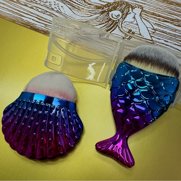 NEW Contour, foundation , blending mermaid 2pc. make up brush set. PRICE FIRM - Picture 12 of 15